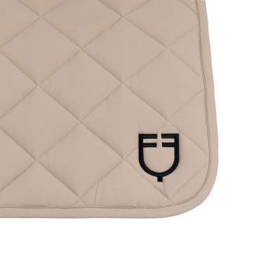 Sottosella da dressage con trapuntatura a rombi e logo ricamato Equestro