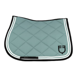 Sottosella salto Double Stripes in tessuto tecnico Equestro Ardesia / nero Grigio
