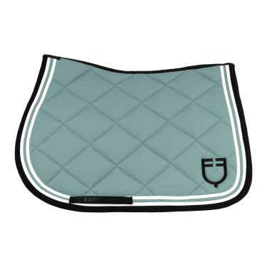 Sottosella salto Double Stripes in tessuto tecnico Equestro Ardesia / nero Grigio