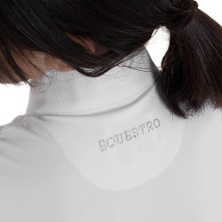 Polo da concorso bambina a manica lunga con strass Equestro bambino