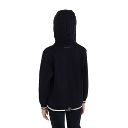 Felpa unisex bambini con cappuccio e zip frontale Equestro