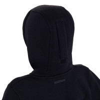 Felpa unisex bambini con cappuccio e zip frontale Equestro Nero / nero