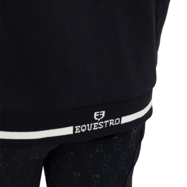 Felpa unisex bambini con cappuccio e zip frontale Equestro