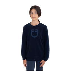 Felpa girocollo bambini unisex in pile Equestro