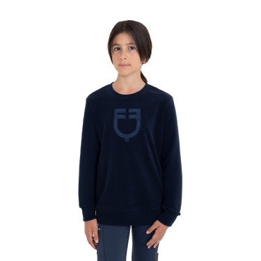 Felpa girocollo bambini unisex in pile Equestro
