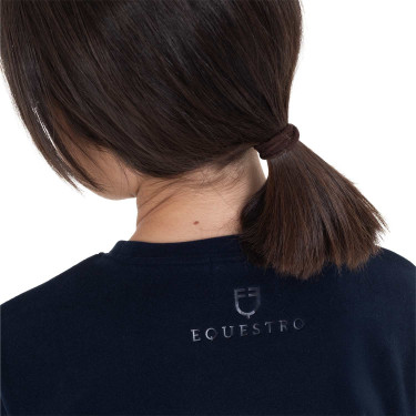 Felpa girocollo bambini unisex in pile Equestro