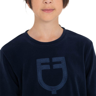 Felpa girocollo bambini unisex in pile Equestro