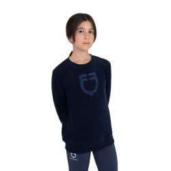 Felpa girocollo bambini unisex in pile Equestro