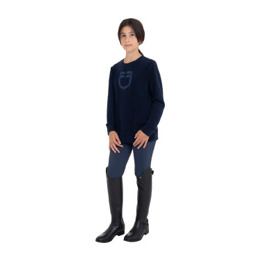 Felpa girocollo bambini unisex in pile Equestro