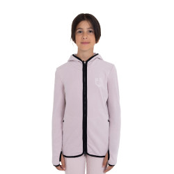 Felpa bambini unisex in pile con zip Equestro