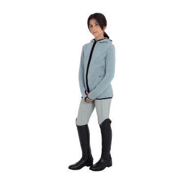 Felpa bambini unisex in pile con zip Equestro Grigio ardesia Felpa bambini unisex in pile con zip Equestro Grigio ardesia