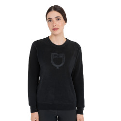 Felpa donna girocollo in pile Equestro