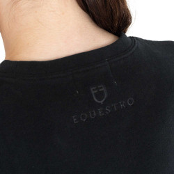 Felpa donna girocollo in pile Equestro