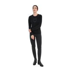 Felpa donna girocollo in pile Equestro