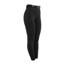 Leggings donna vita alta con passanti e strass Equestro