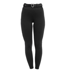 Leggings donna vita alta con passanti e strass Equestro