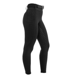 Leggings donna vita alta con passanti e strass Equestro