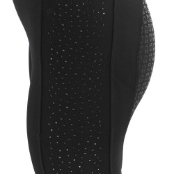 Leggings donna vita alta con passanti e strass Equestro