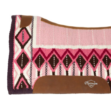 Contoured Saddle PAD With Woolen Blanket 34X36 Platinum Pro