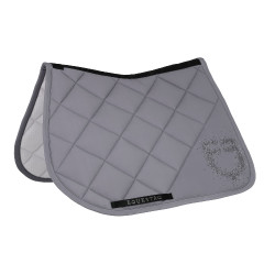 Sottosella da salto con logo in strass Equestro Grigio brinato / grigio brinato Sottosella da salto con logo in strass Equestro Grigio brinato / grigio brinato