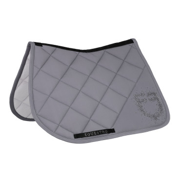 Sottosella da salto con logo in strass Equestro Grigio brinato / grigio brinato Sottosella da salto con logo in strass Equestro Grigio brinato / grigio brinato