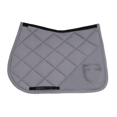 Sottosella da salto con logo in strass Equestro Grigio brinato / grigio brinato Sottosella da salto con logo in strass Equestro Grigio brinato / grigio brinato