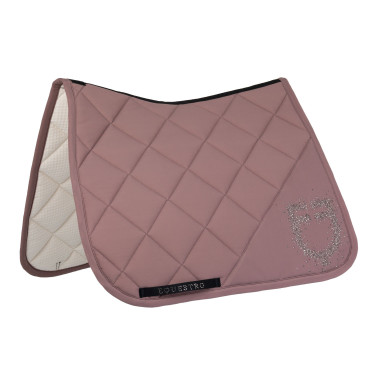 Sottosella da dressage Equestro con logo in strass Palchi Beige