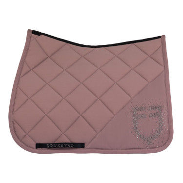 Sottosella da dressage Equestro con logo in strass Palchi Beige