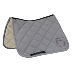 Sottosella da dressage Equestro con logo in strass Grigio brinato / grigio brinato