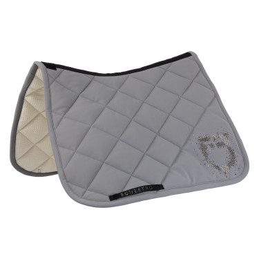 Sottosella da dressage Equestro con logo in strass Grigio brinato / grigio brinato