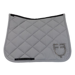 Sottosella da dressage Equestro con logo in strass Grigio brinato / grigio brinato