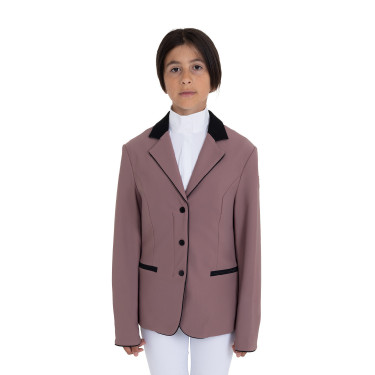 Giacca bambini unisex concorso zip e bottoni Palchi Beige
