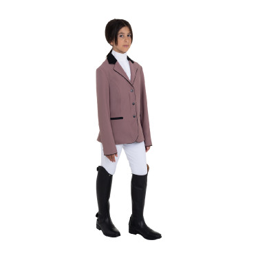 Giacca bambini unisex concorso zip e bottoni Palchi Beige