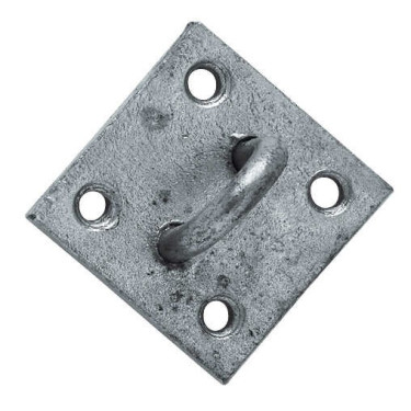Anello di attacco per equitazione zincato