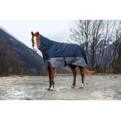 Coperta da equitazione impermeabile con collo