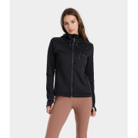Felpa con zip da equitazione da donna Quest Horse Pilot