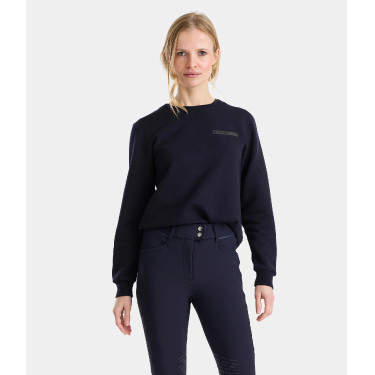 Felpa da equitazione da donna Horse Pilot in lana Merino Notte scura Nero Felpa da equitazione da donna Horse Pilot in lana Merino Notte scura Nero