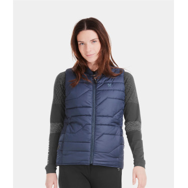 Gilet da equitazione senza maniche riscaldante E-Kelvin da donna Horse Pilot Marina Blu marino