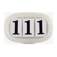 Porta numero LeMieux Argento glitter
