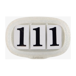 Porta numero LeMieux Argento glitter