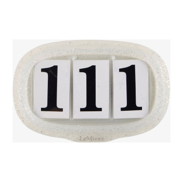 Porta numero LeMieux Argento glitter