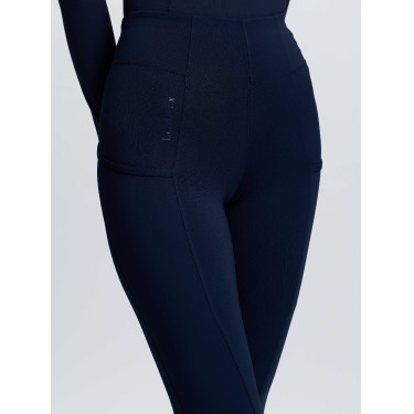 Pantaloni da equitazione a vita alta Naomi Pull On Navy LeMieux donna