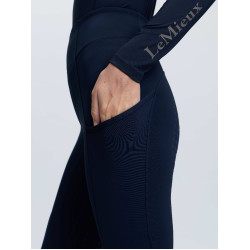 Pantaloni da equitazione a vita alta Naomi Pull On Navy LeMieux donna