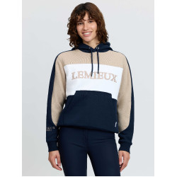 Felpa con cappuccio a blocchi di colore Kadie LeMieux donna