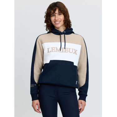 Felpa con cappuccio a blocchi di colore Kadie LeMieux donna