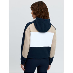 Felpa con cappuccio a blocchi di colore Kadie LeMieux donna