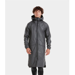 Giacca impermeabile lunga Raintech Horse Pilot uomo Ferro Grigio