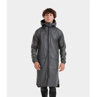 Giacca impermeabile lunga Raintech Horse Pilot uomo Ferro Grigio