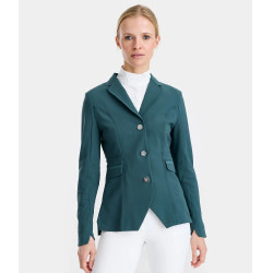 Giacca da concorso Aeromade Horse Pilot donna Logo verde balsamo argento