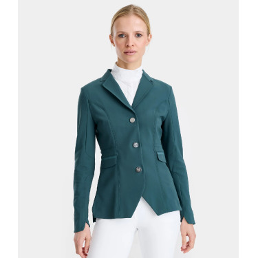 Giacca da concorso Aeromade Horse Pilot donna Logo verde balsamo argento